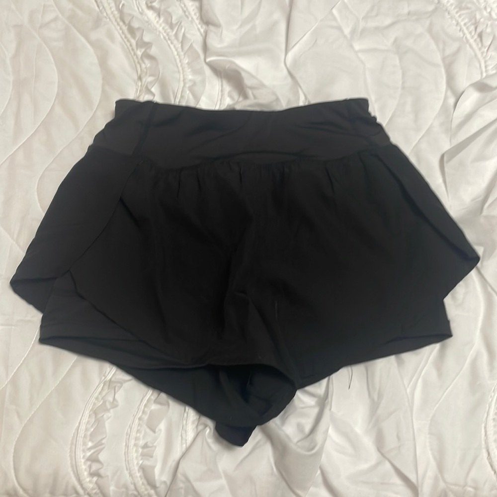 Black athletic shorts